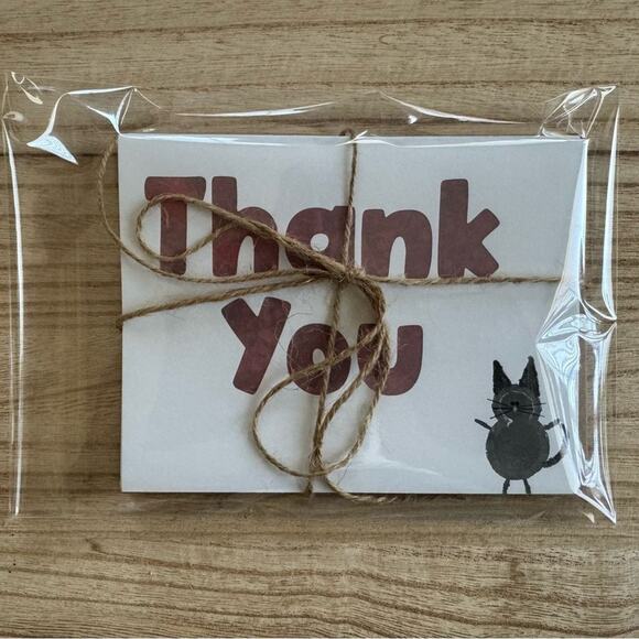 Blank Cards Thank You Notes Gift Idea for Friend 6 w/envelopes Custom Design NEW - Picture 4 of 5